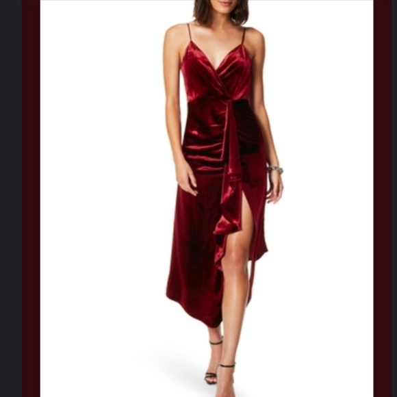 NEW Ramy Brook Juliana Black Velvet Dress - Picture 7 of 7